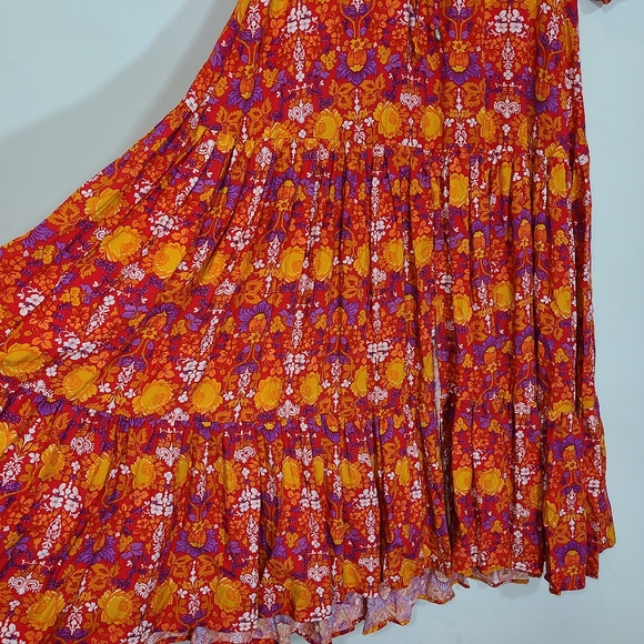 Abel The Label Floral Prairie Maxi Dress Size XS - Picture 9 of 11